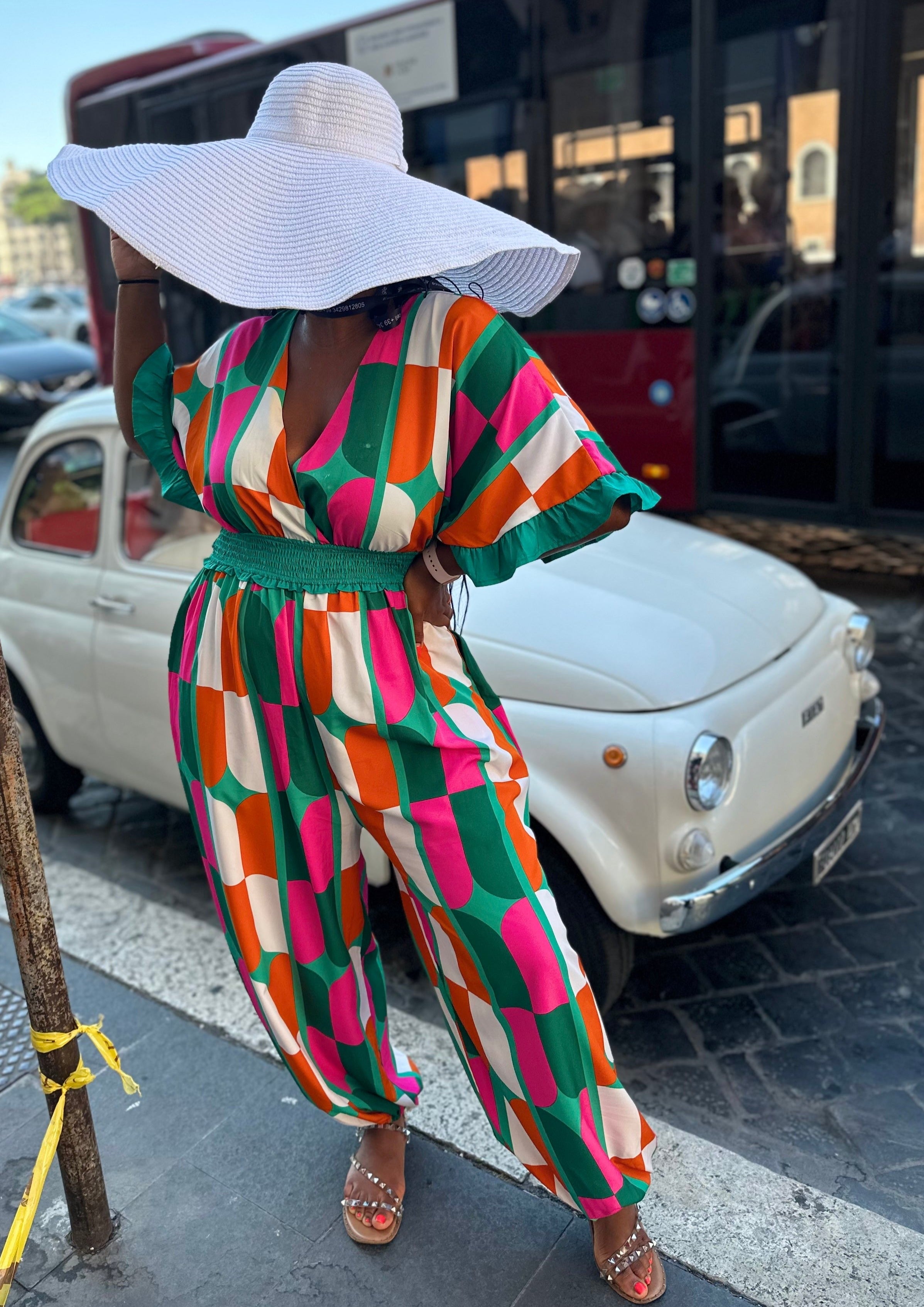 Pink Mahi Jumpsuit | Small - 3X