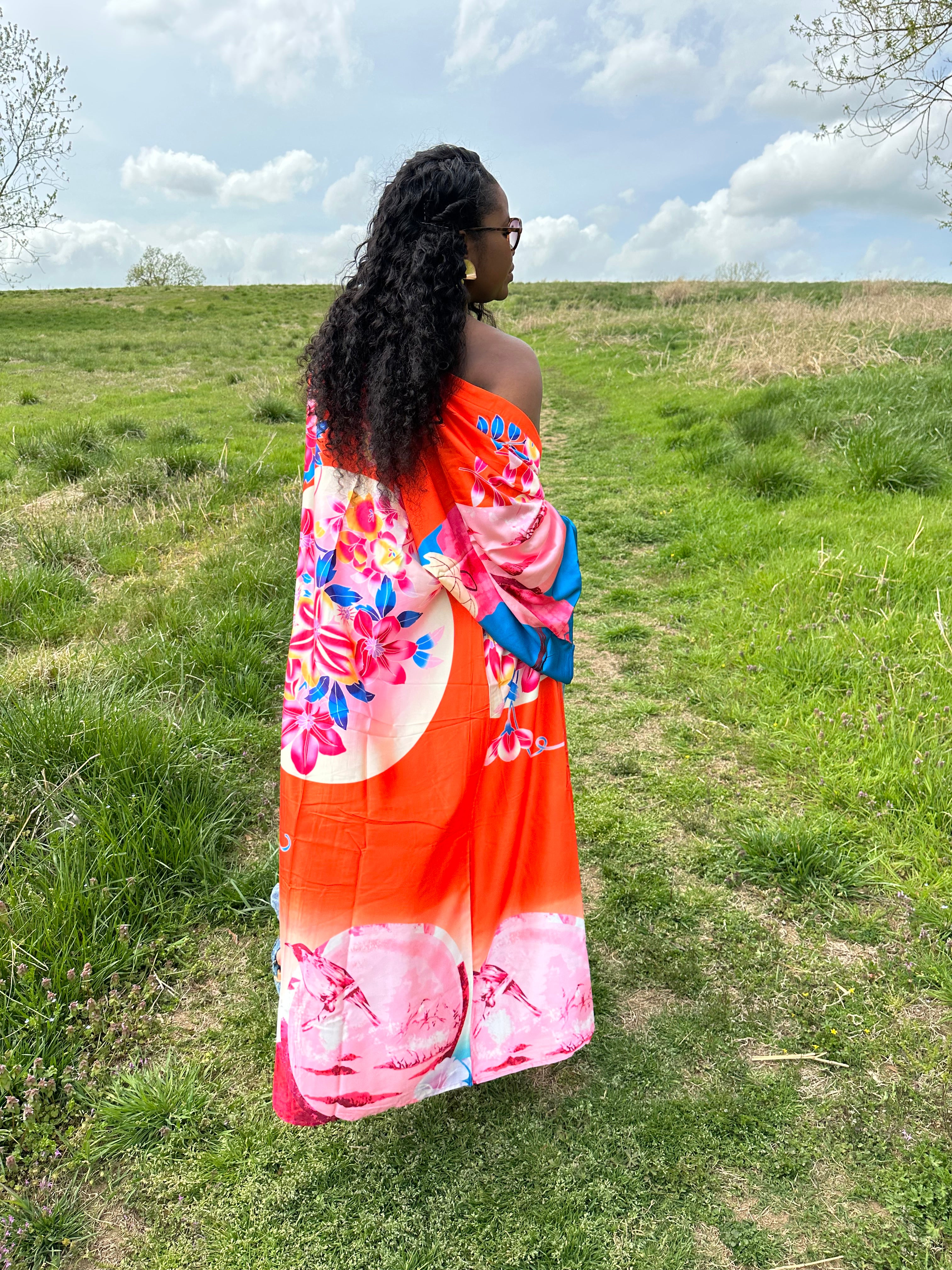 Bright Floral Kimono | One Size