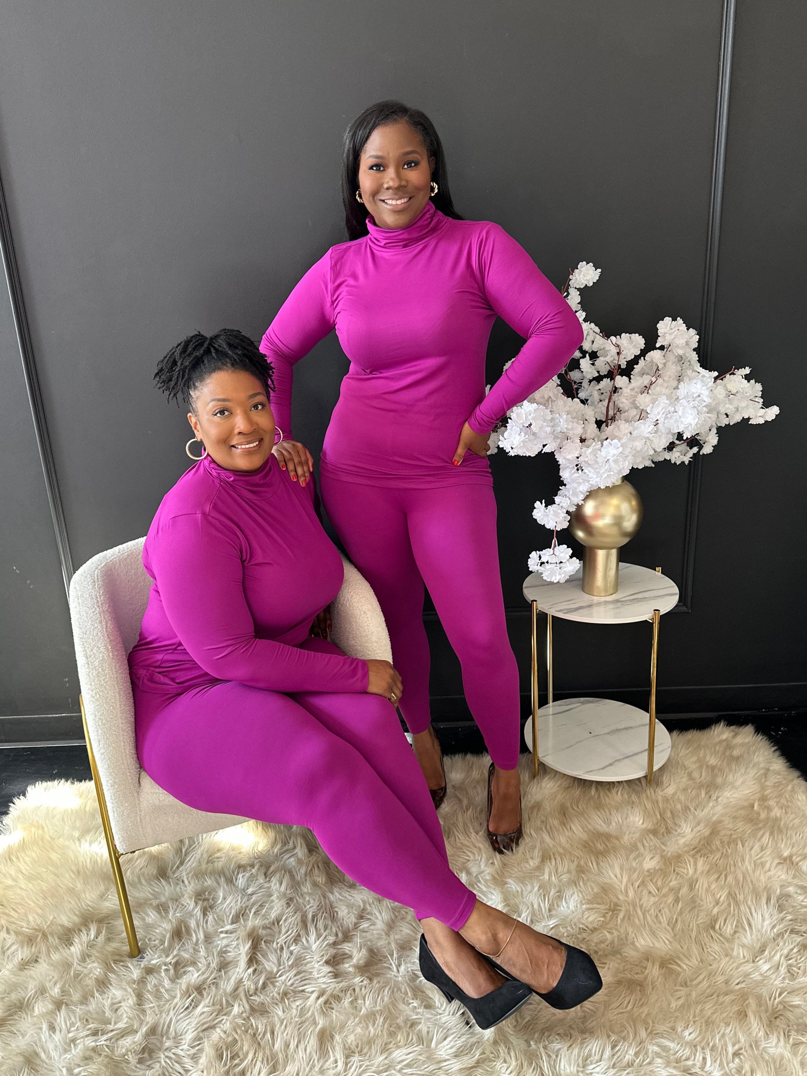 LIGHT PLUM Long Sleeve Matching Set | Small-3X
