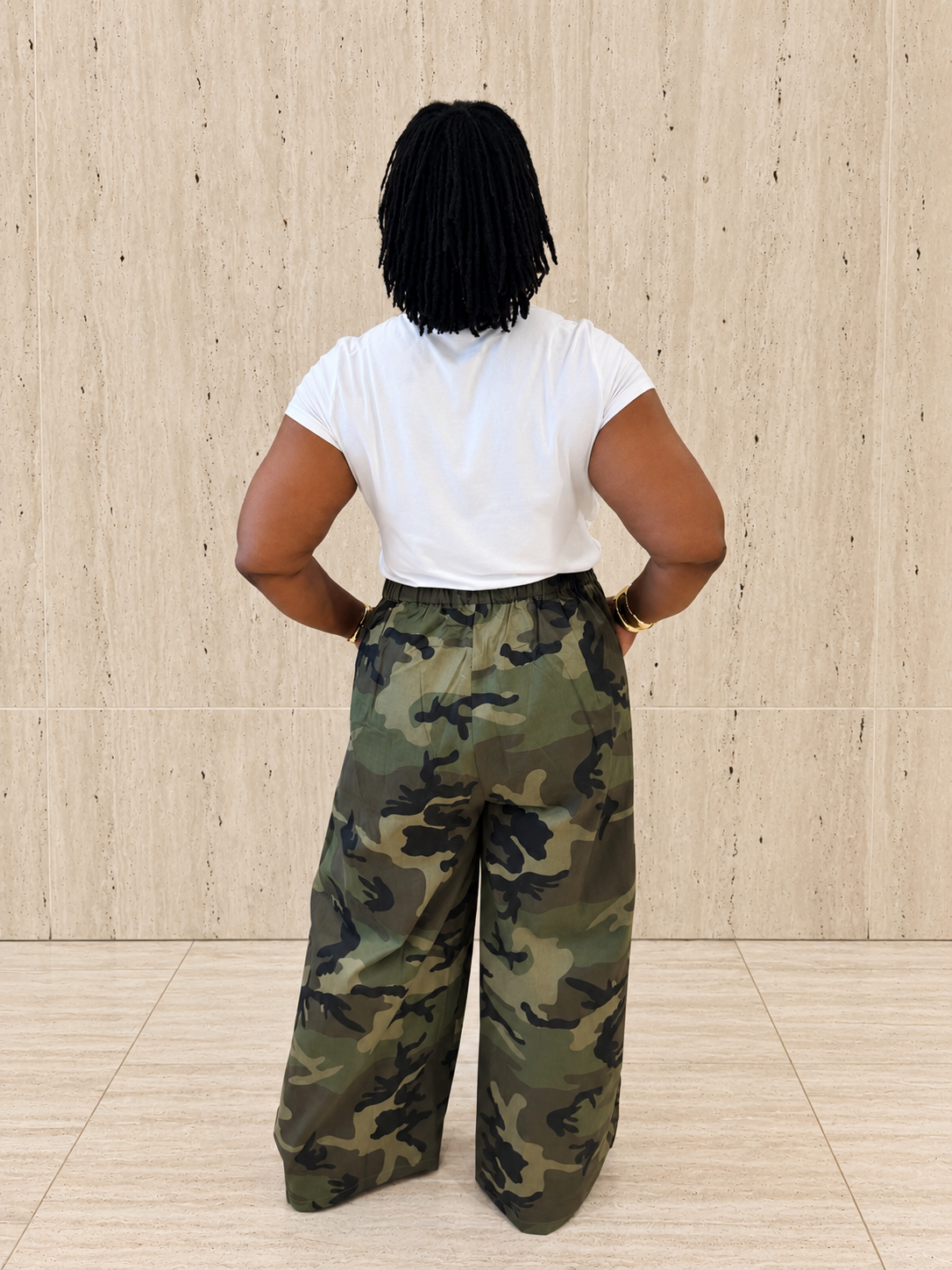 Camo Wide Leg Pants