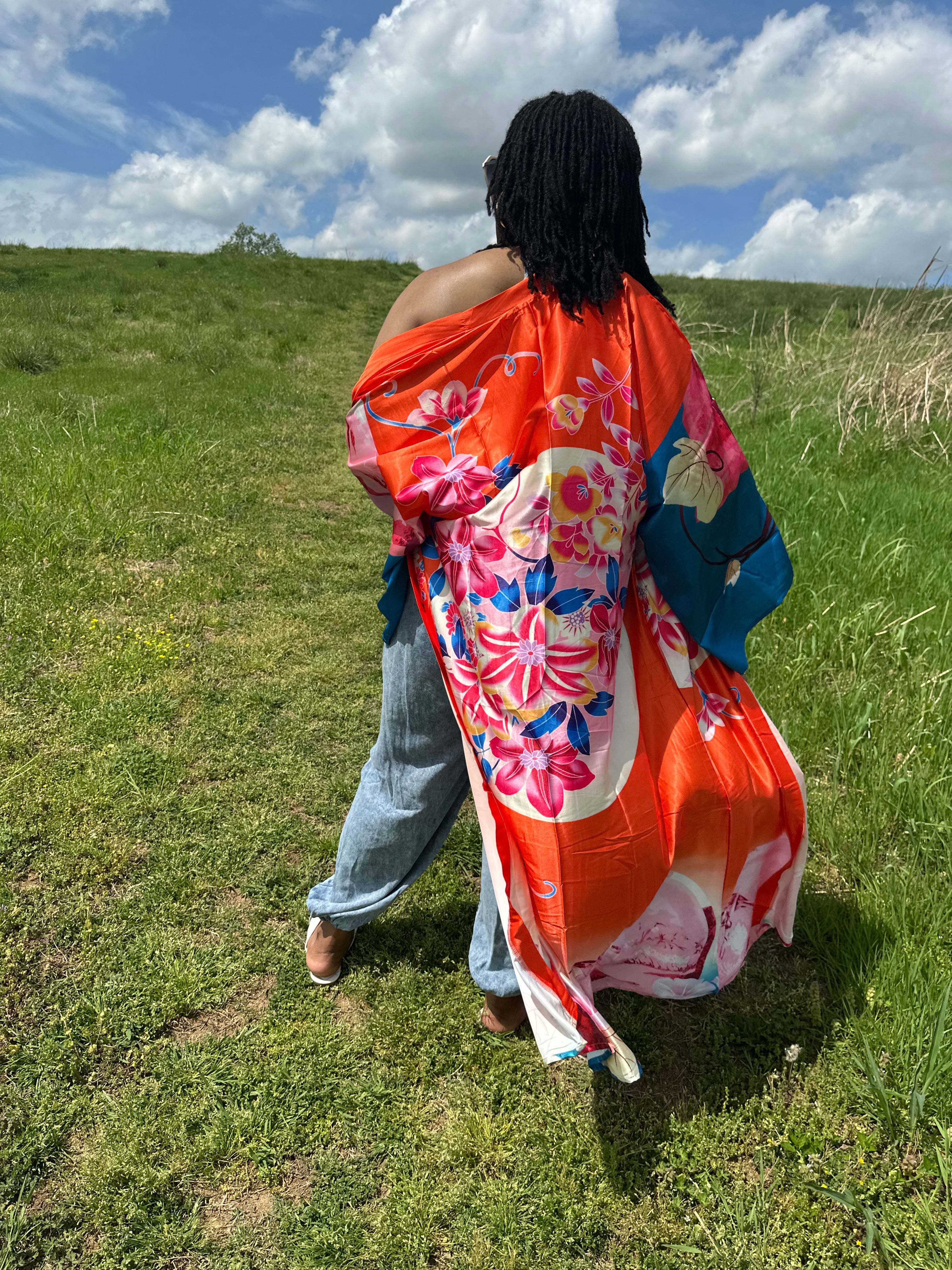 Bright Floral Kimono | One Size