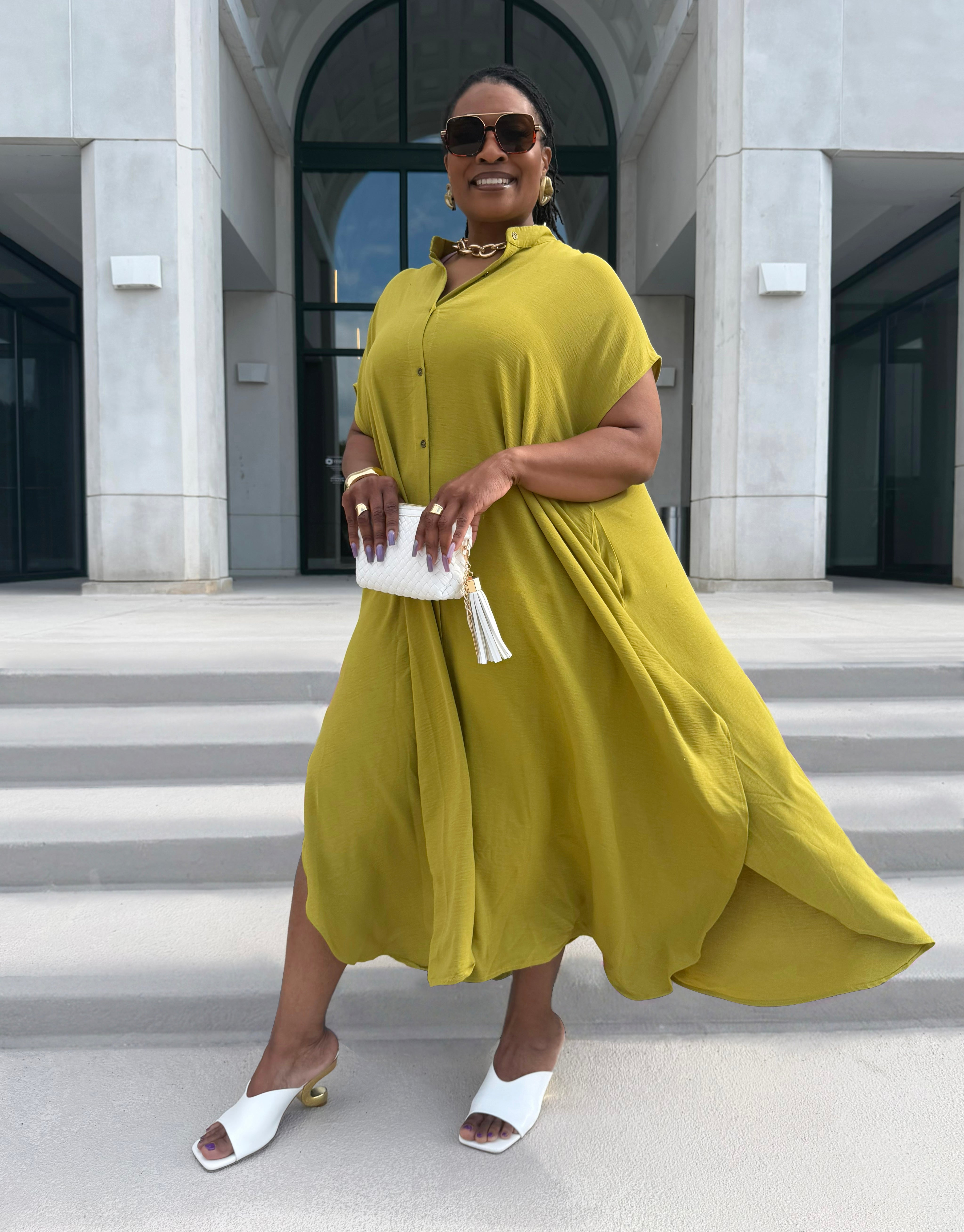 Chartreuse Maxi Dress