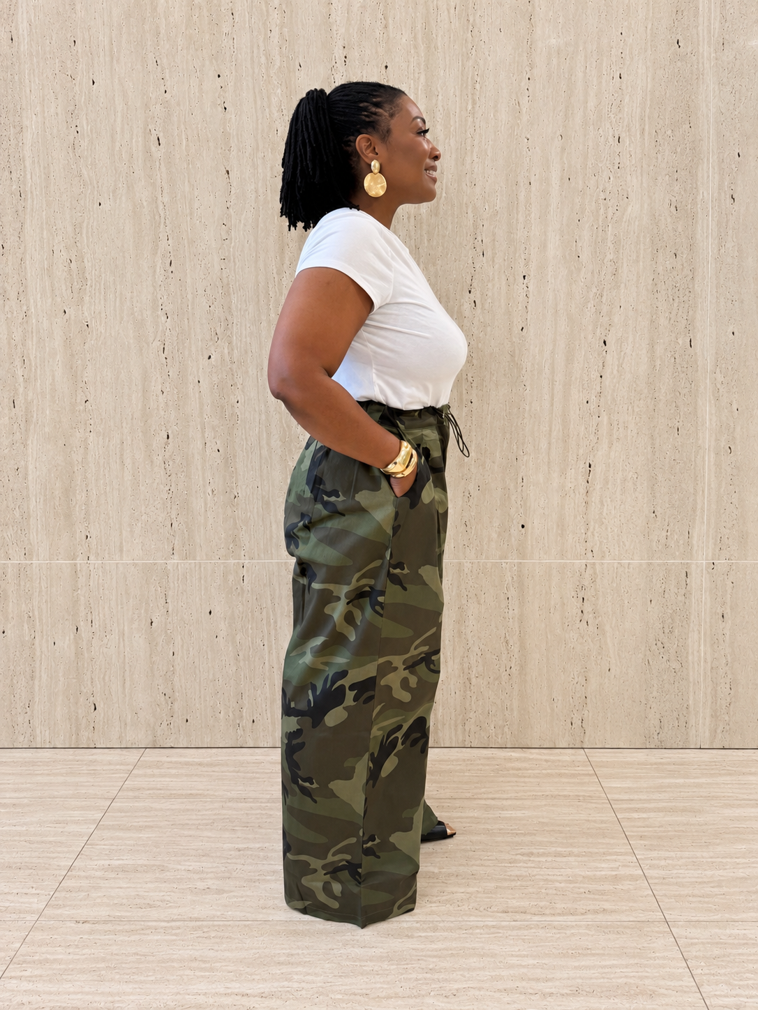 Camo Wide Leg Pants