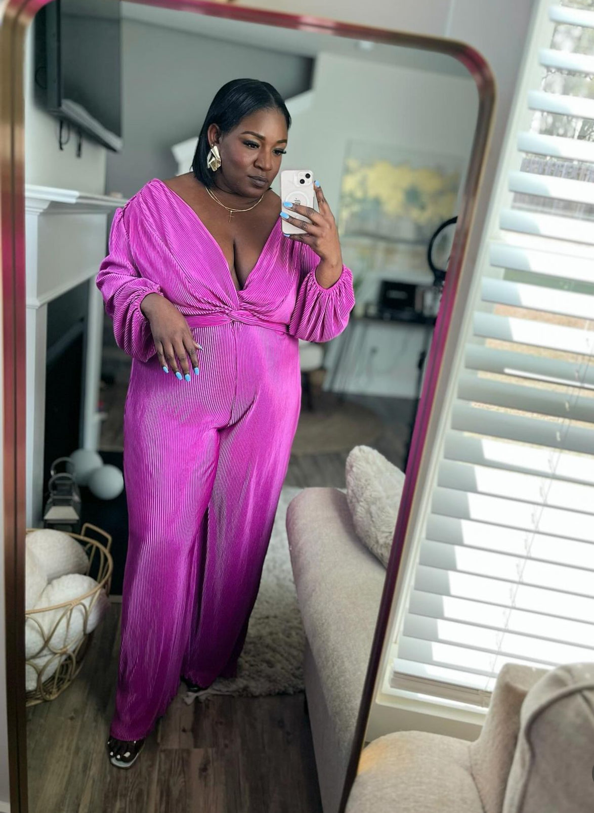 Magenta Kelsey Jumpsuit | 1X-3X