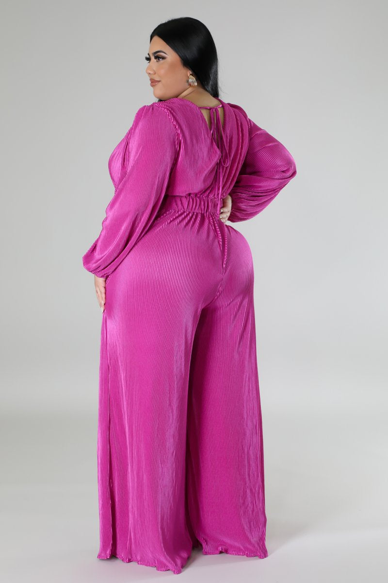 Magenta Kelsey Jumpsuit | 1X-3X