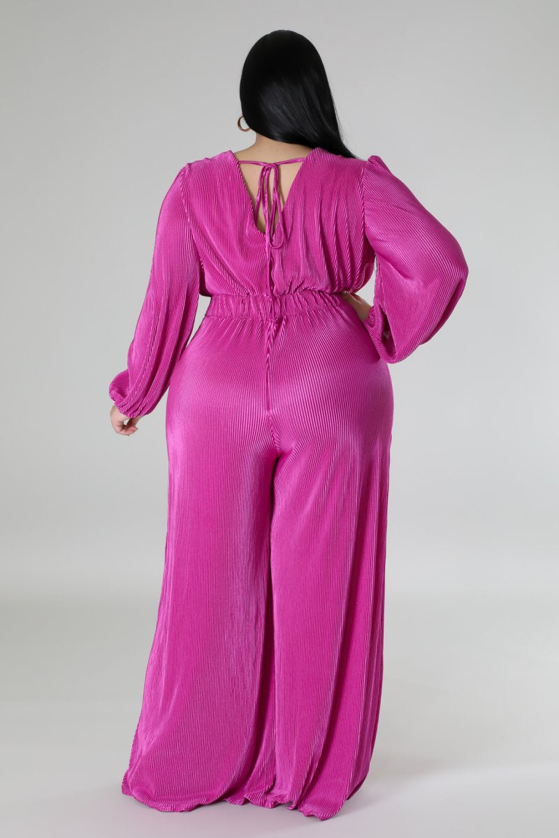 Magenta Kelsey Jumpsuit | 1X-3X