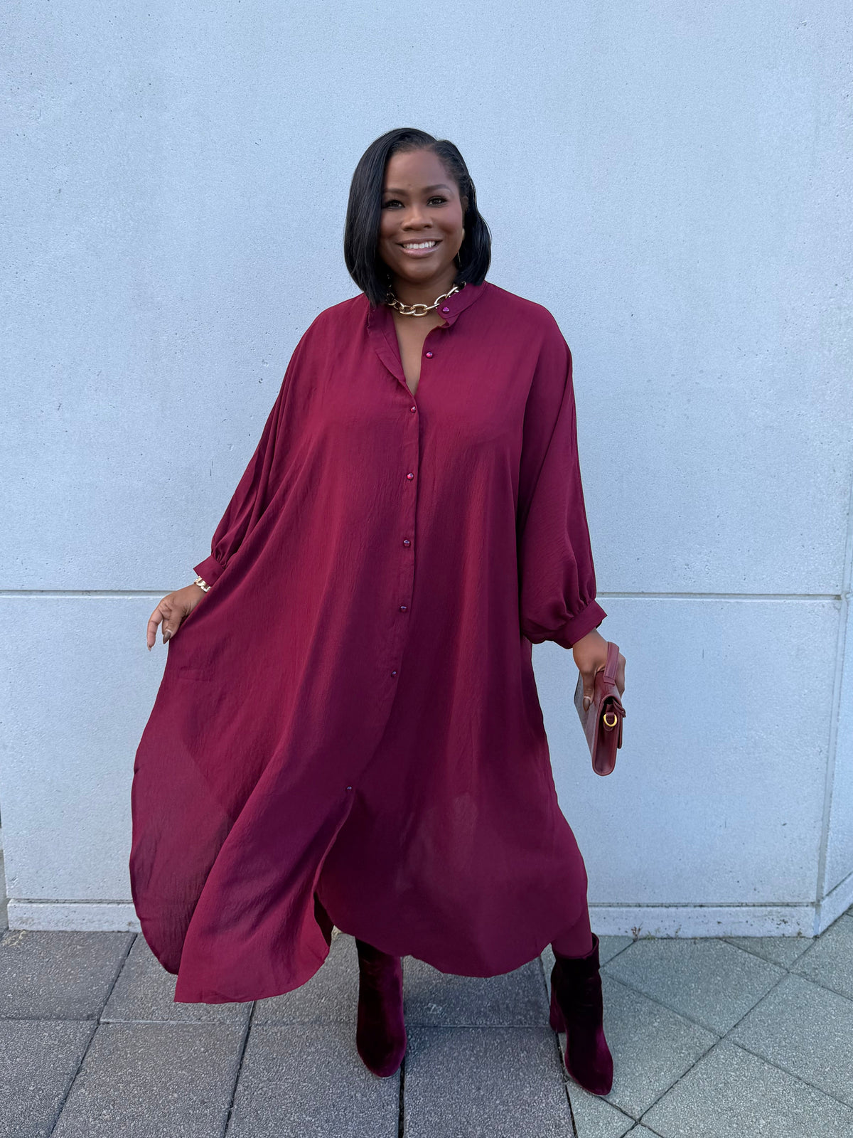 Burgundy Maxi Dress