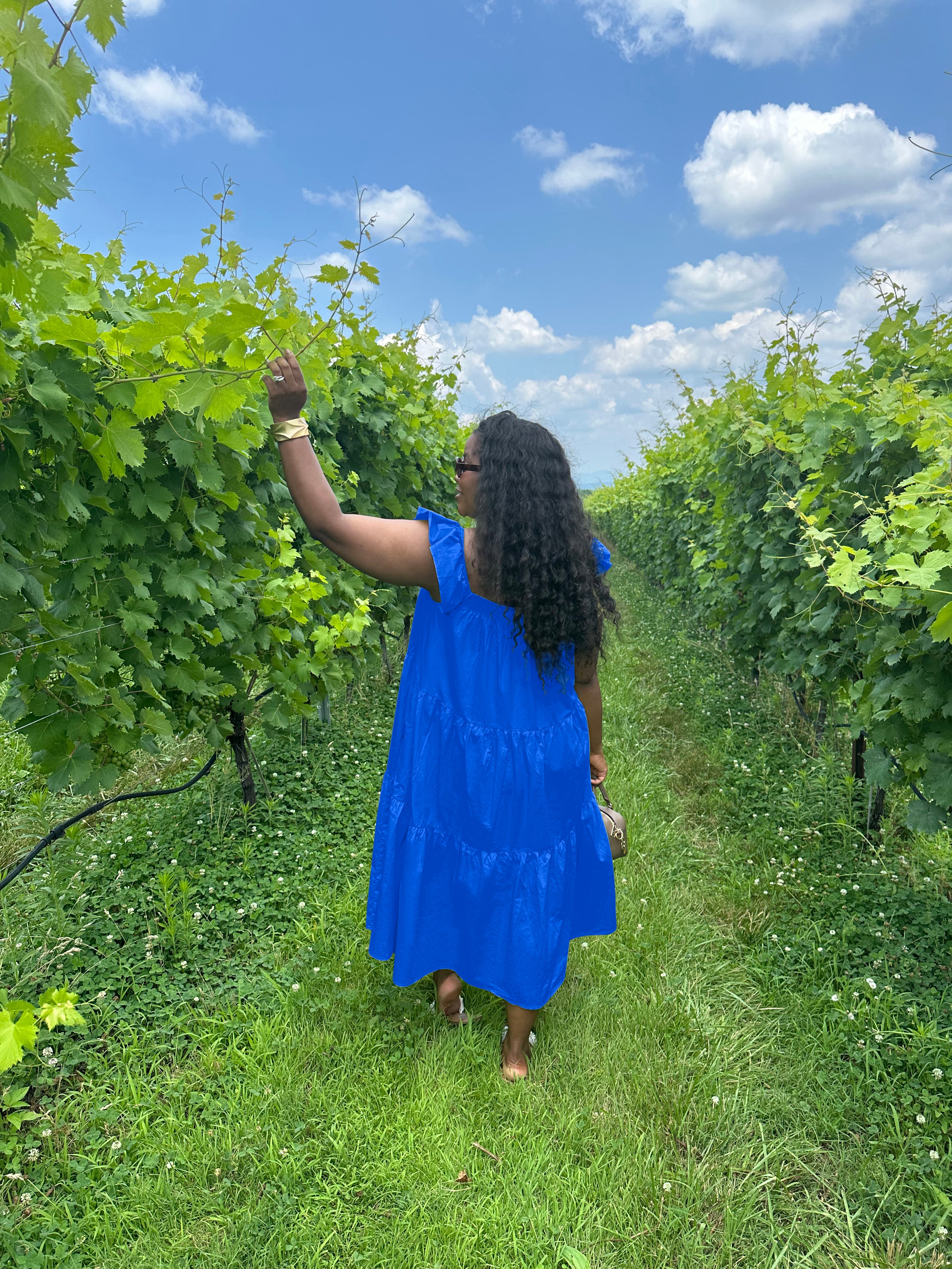 Blue Poplin Dress | 1X-3X