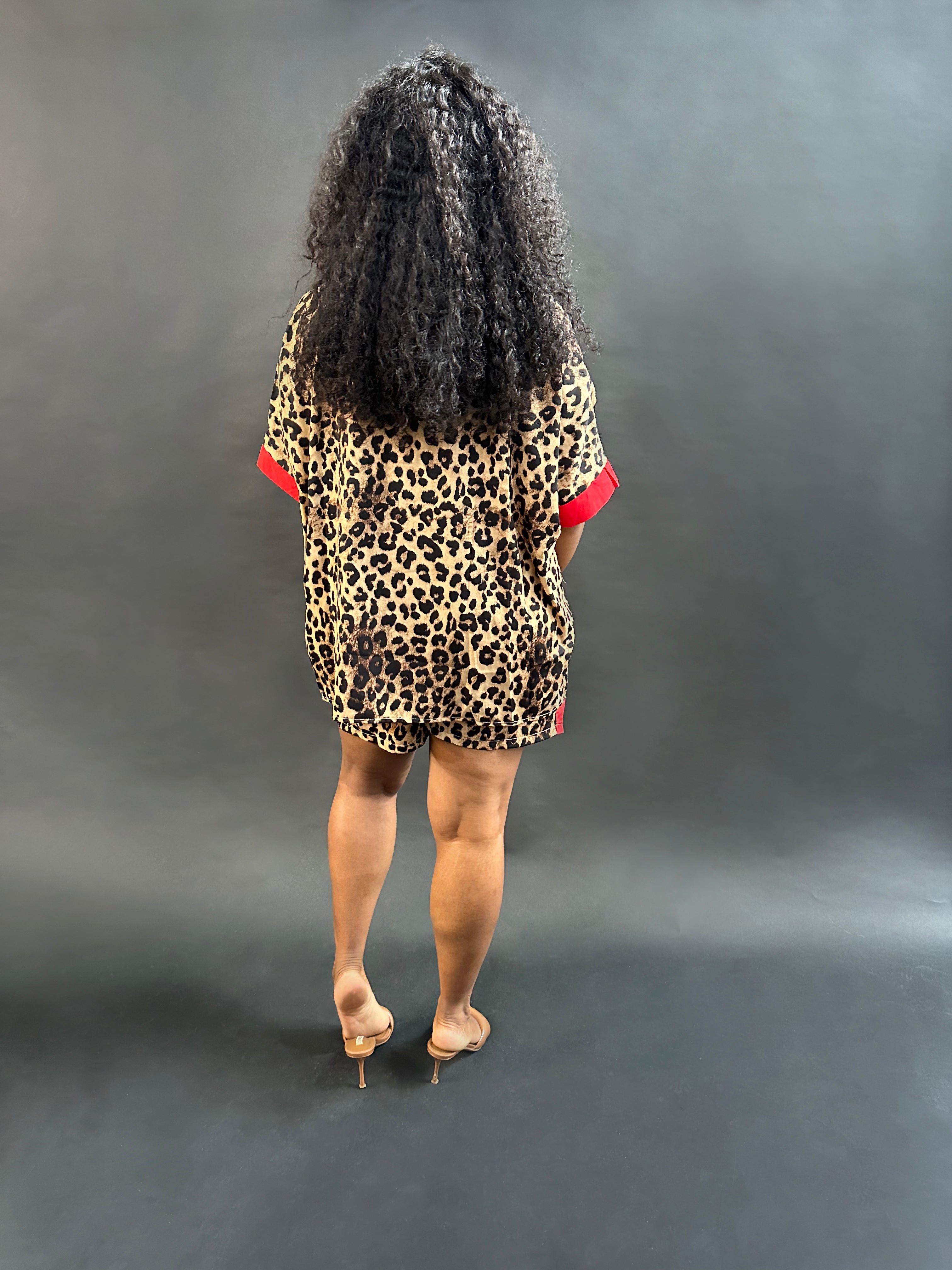 Leopard Short Set
