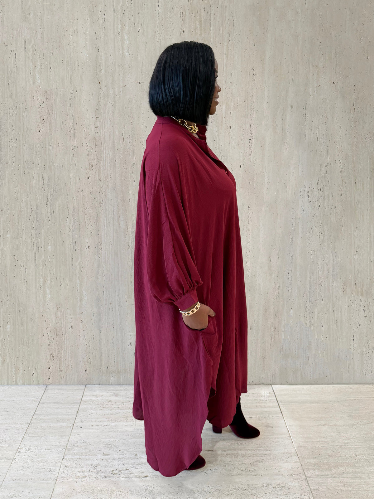 Burgundy Maxi Dress