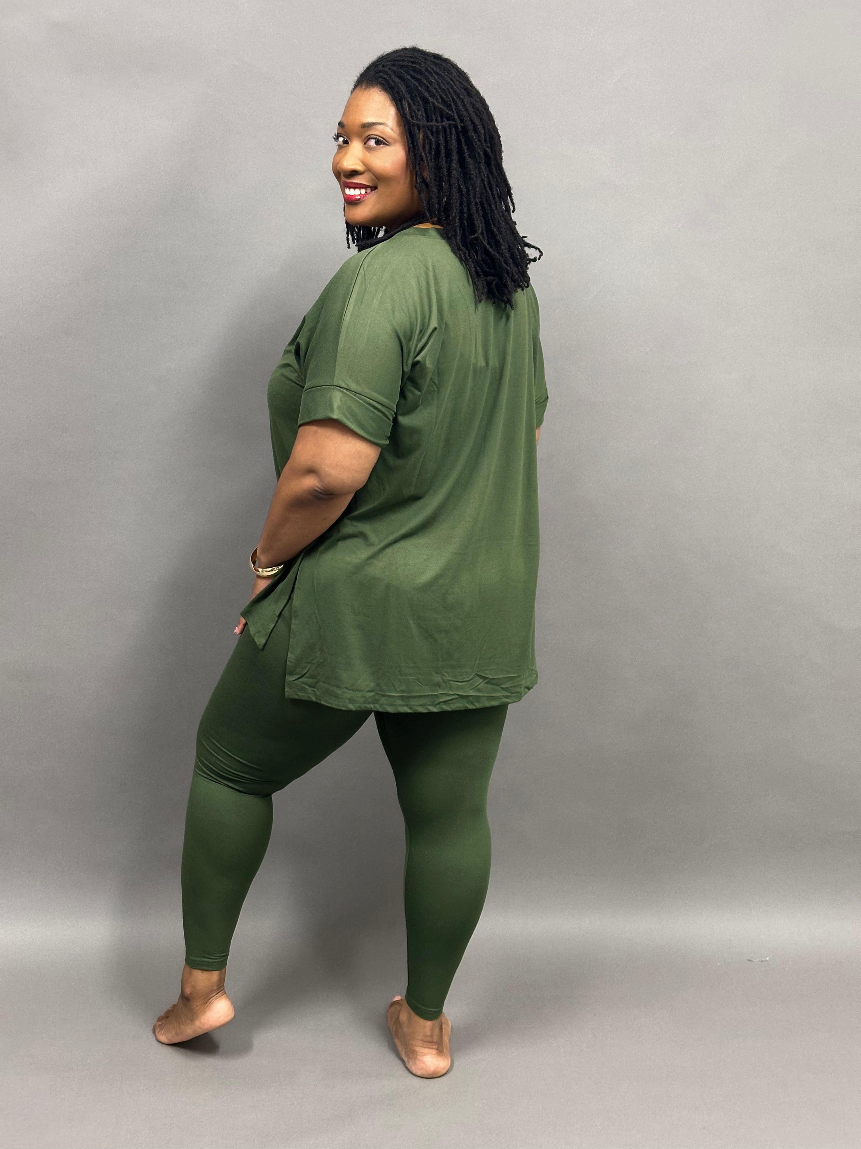 Olive Matching Set | Small - 3X