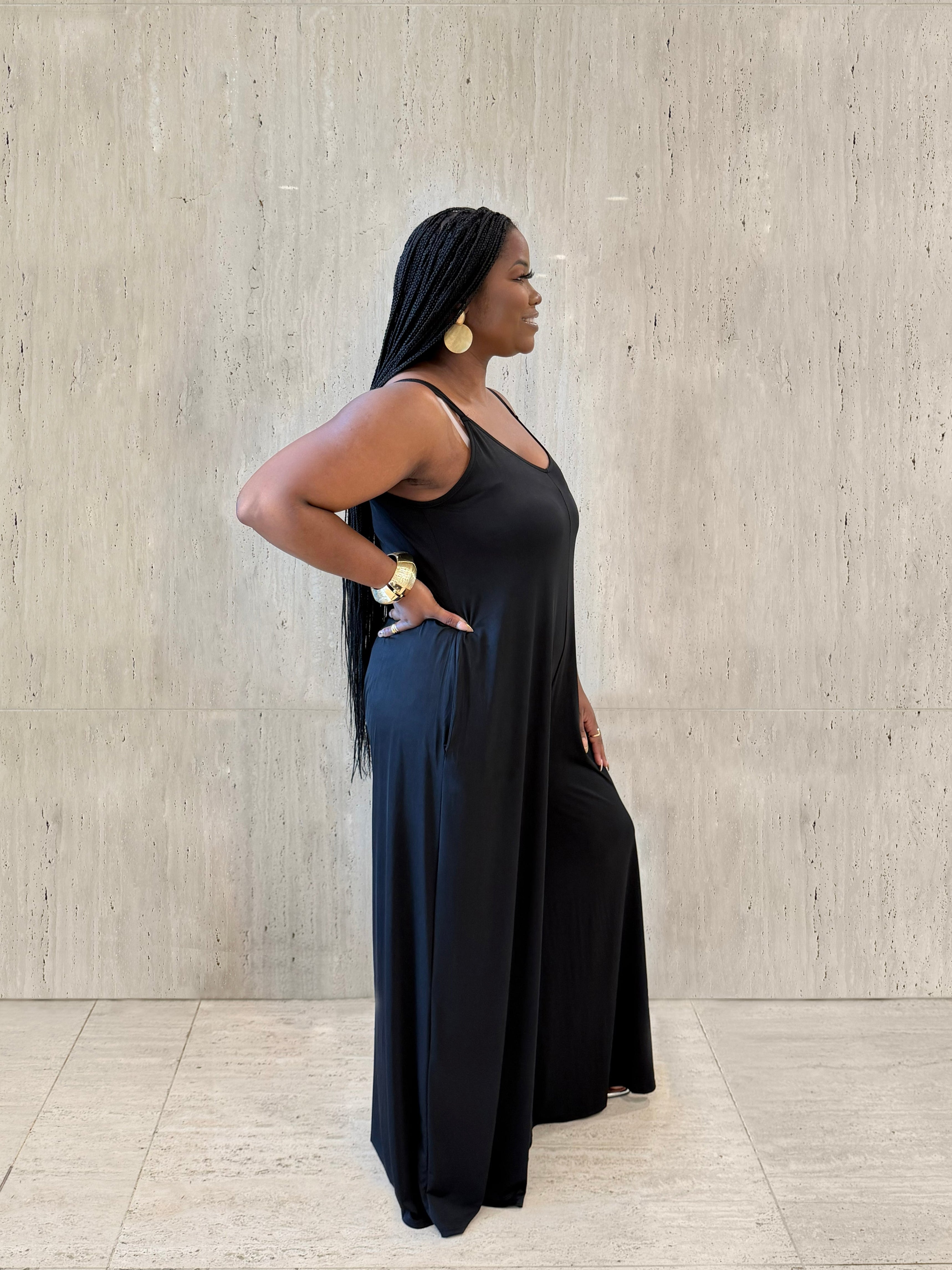 Black Wide Leg Jumpsuit