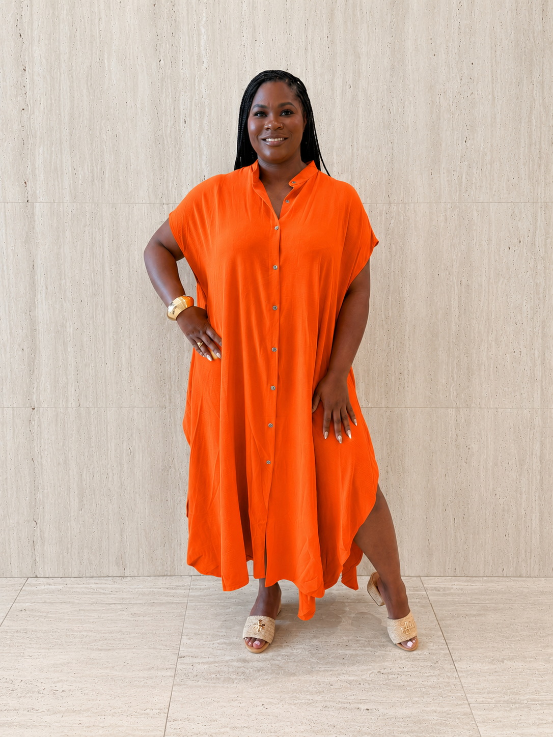 Orange Maxi Dress