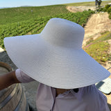 White Floppy Sun Hat