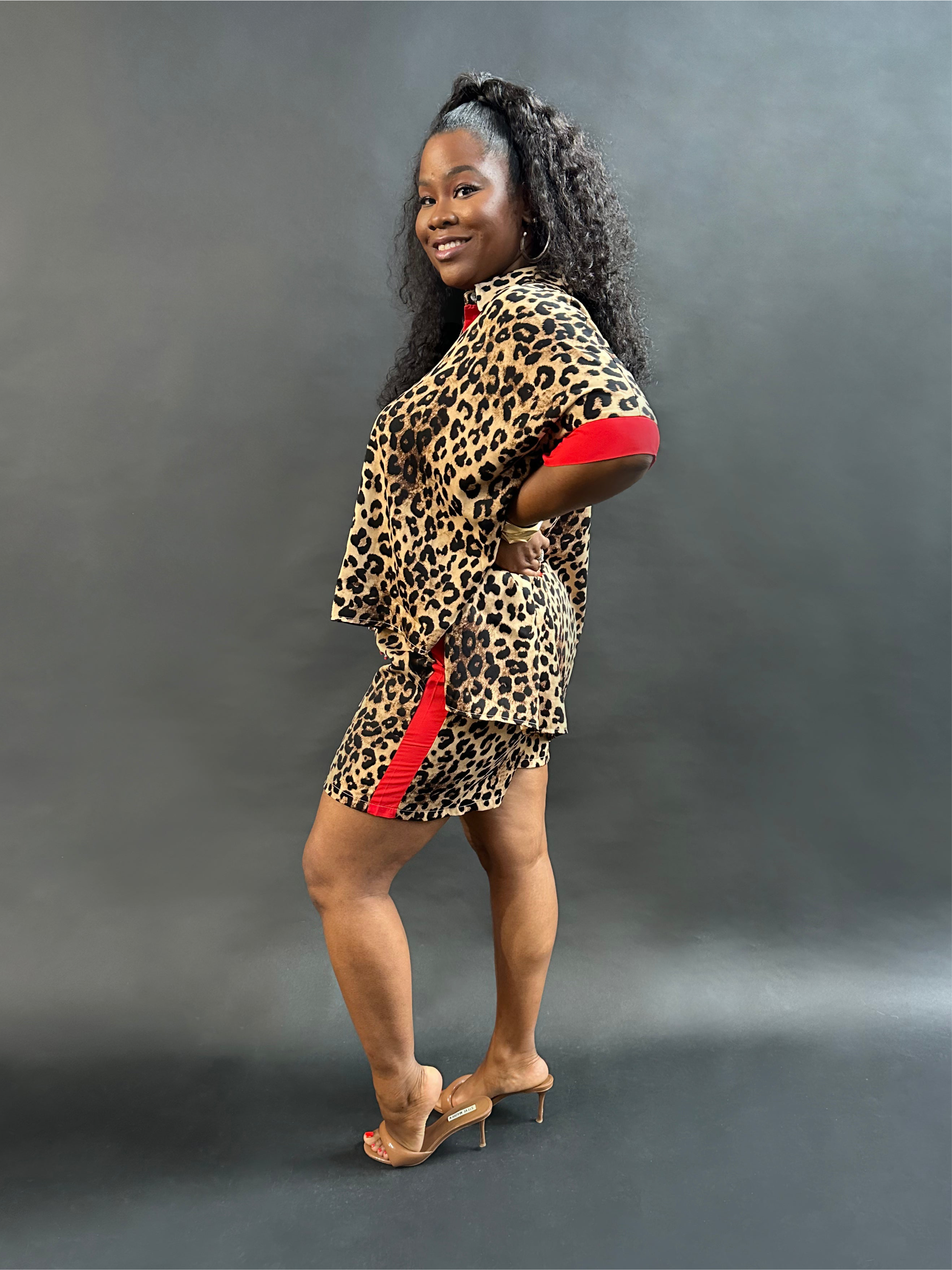Leopard Short Set