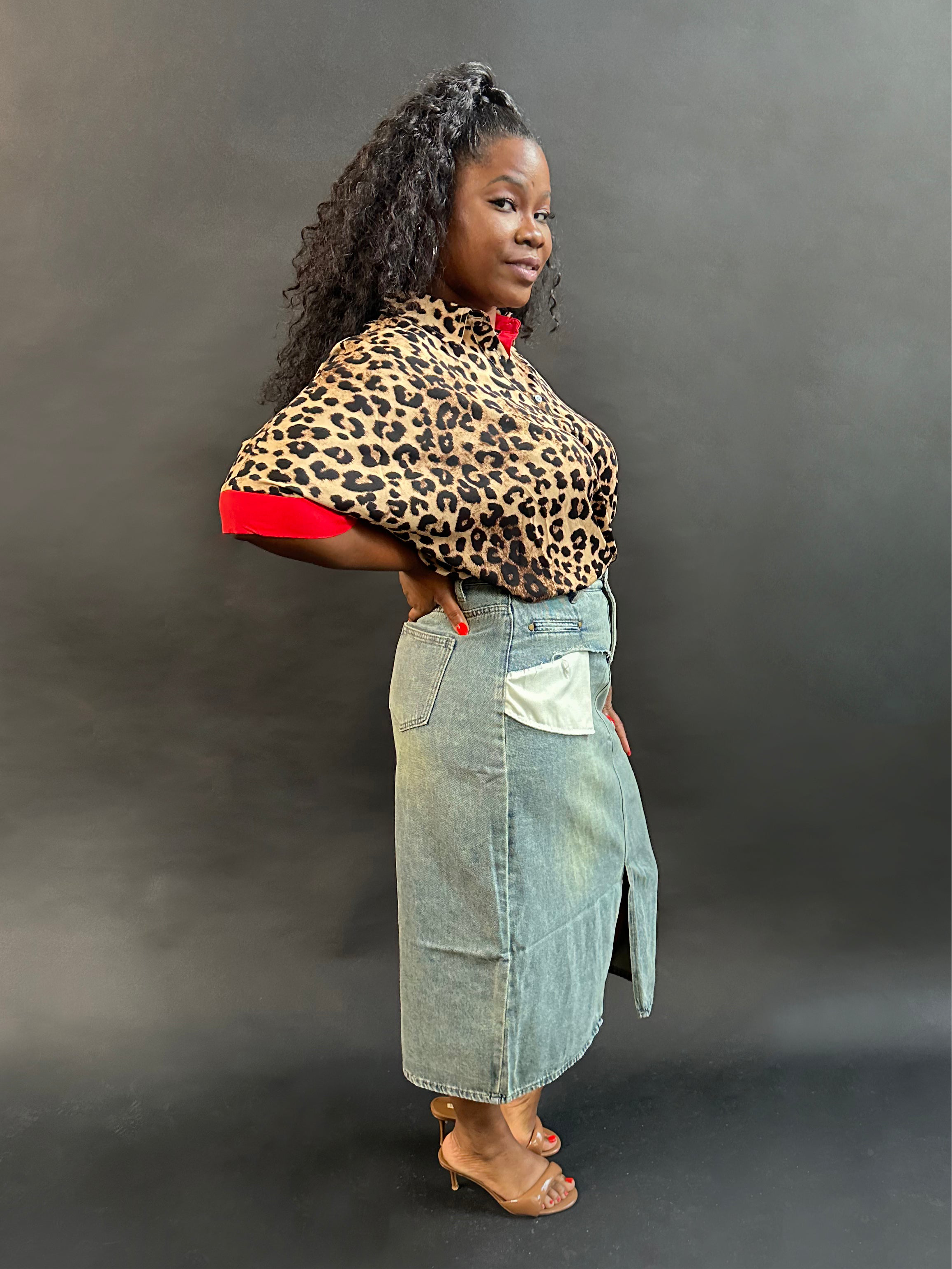 Denim Remix Skirt