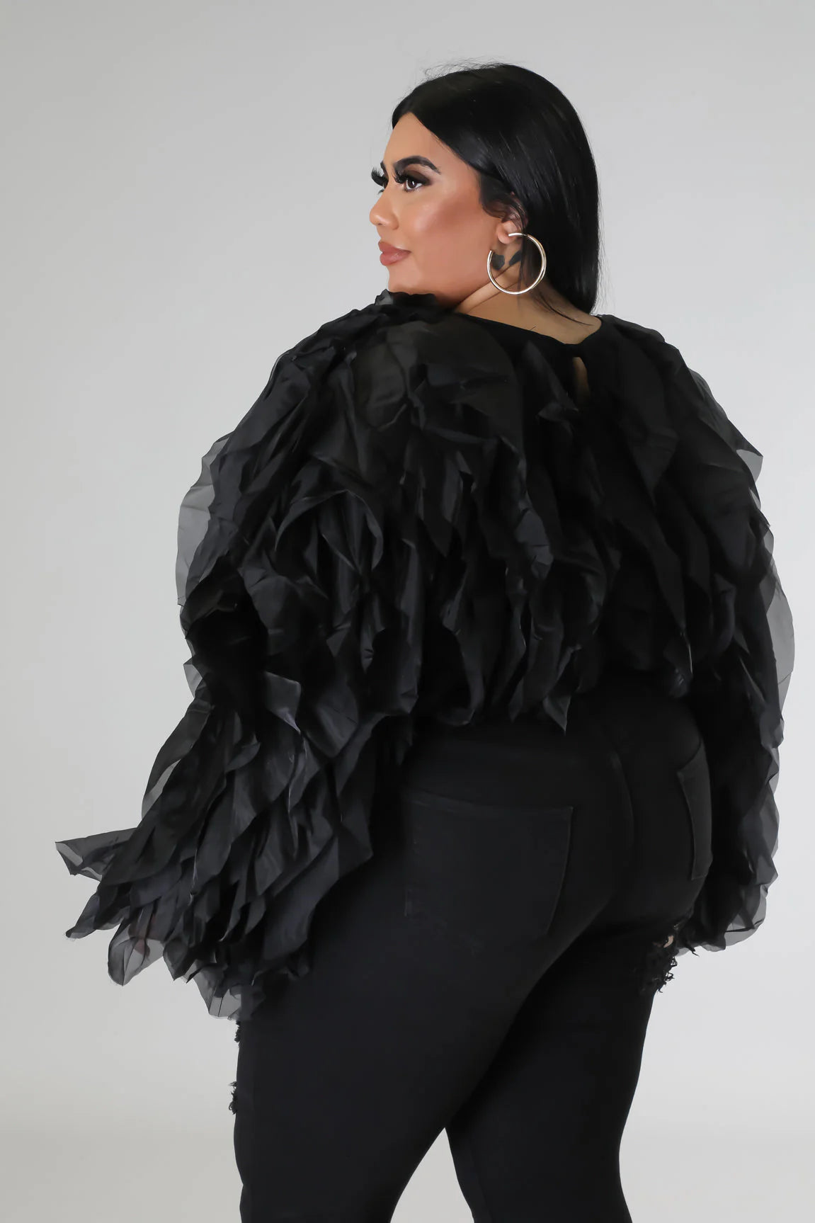 Black Kimber Blouse | 1X - 3X