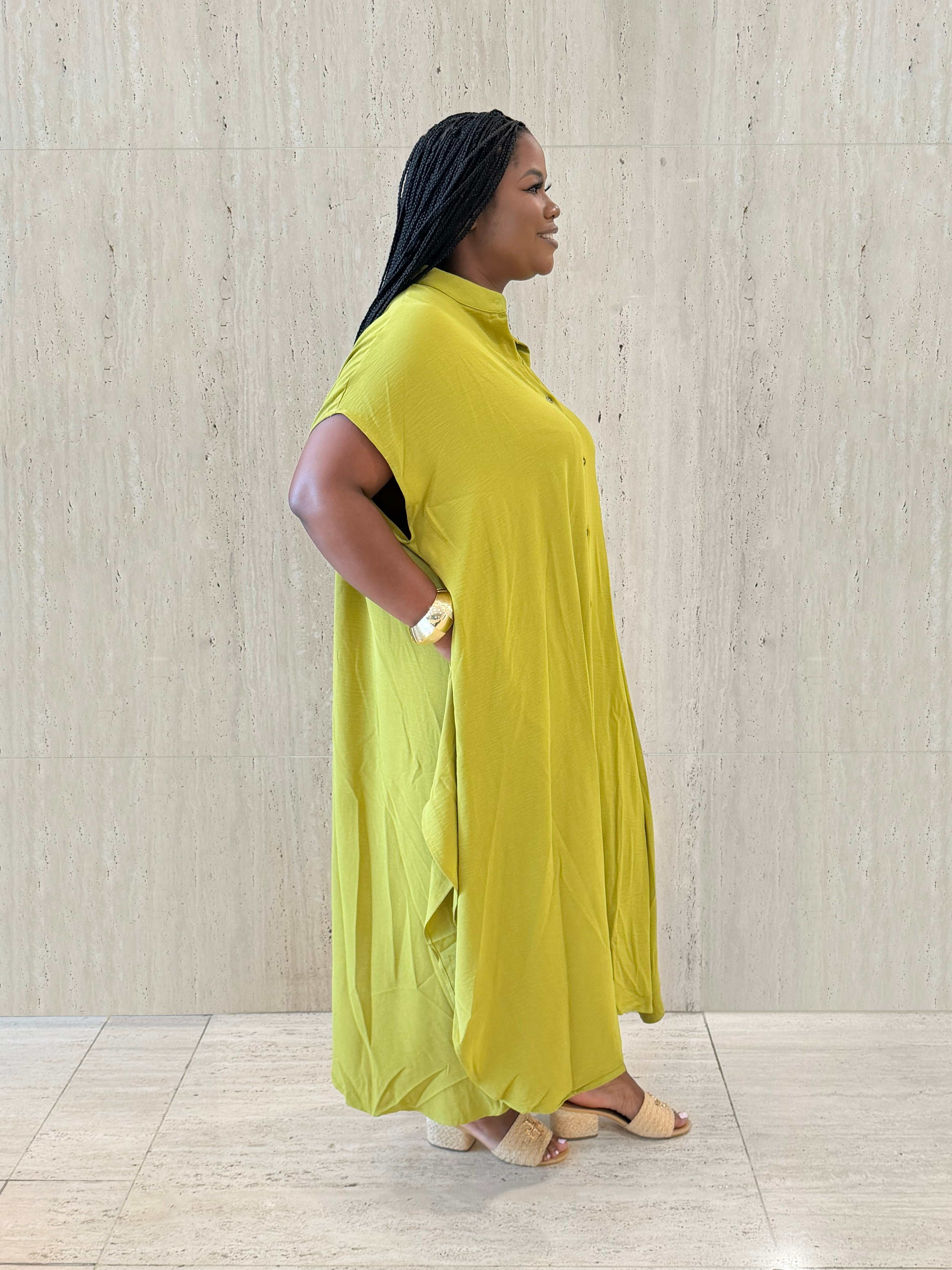 Chartreuse Maxi Dress