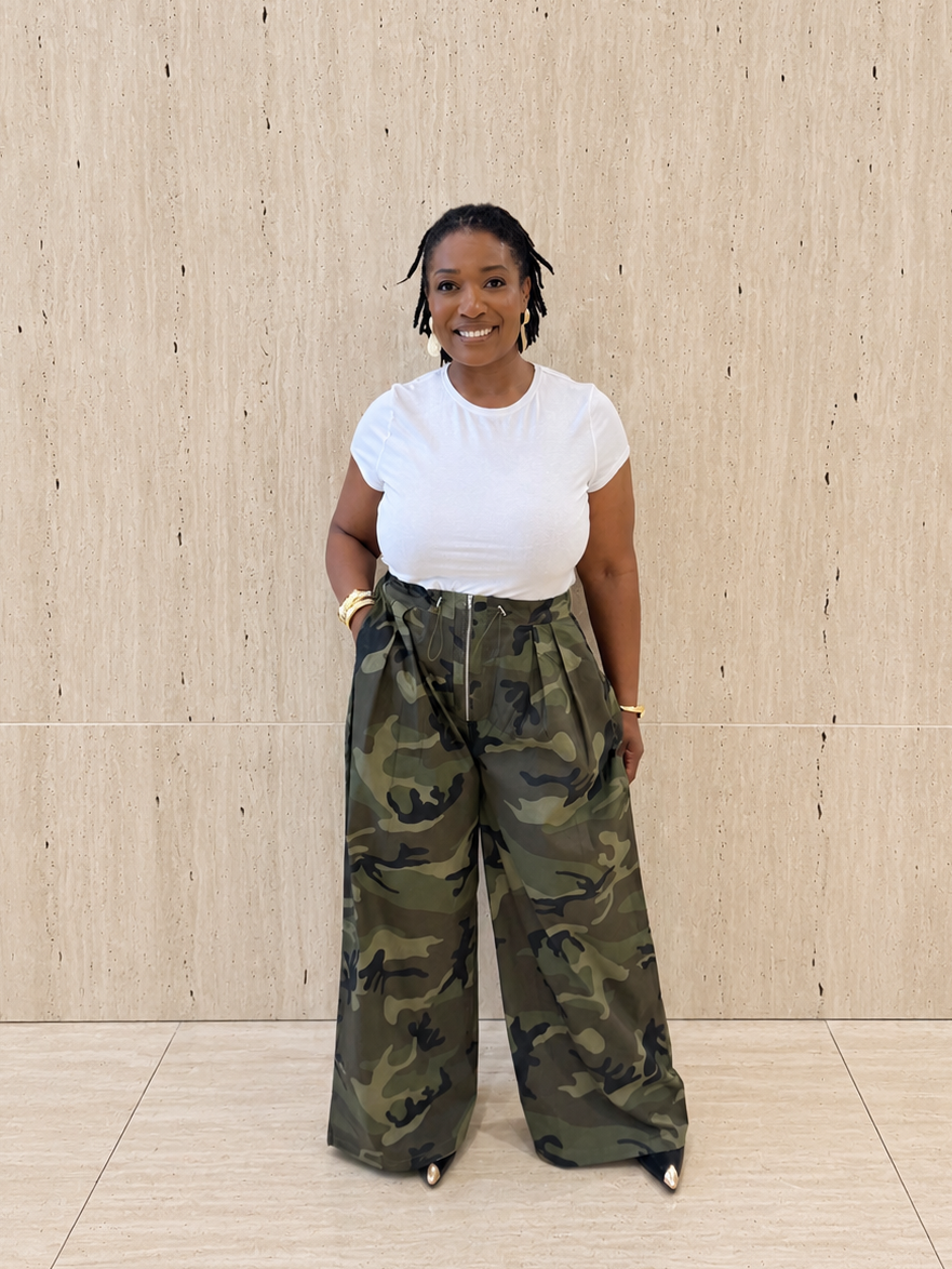 Camo Wide Leg Pants