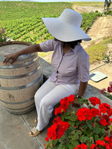 White Floppy Sun Hat