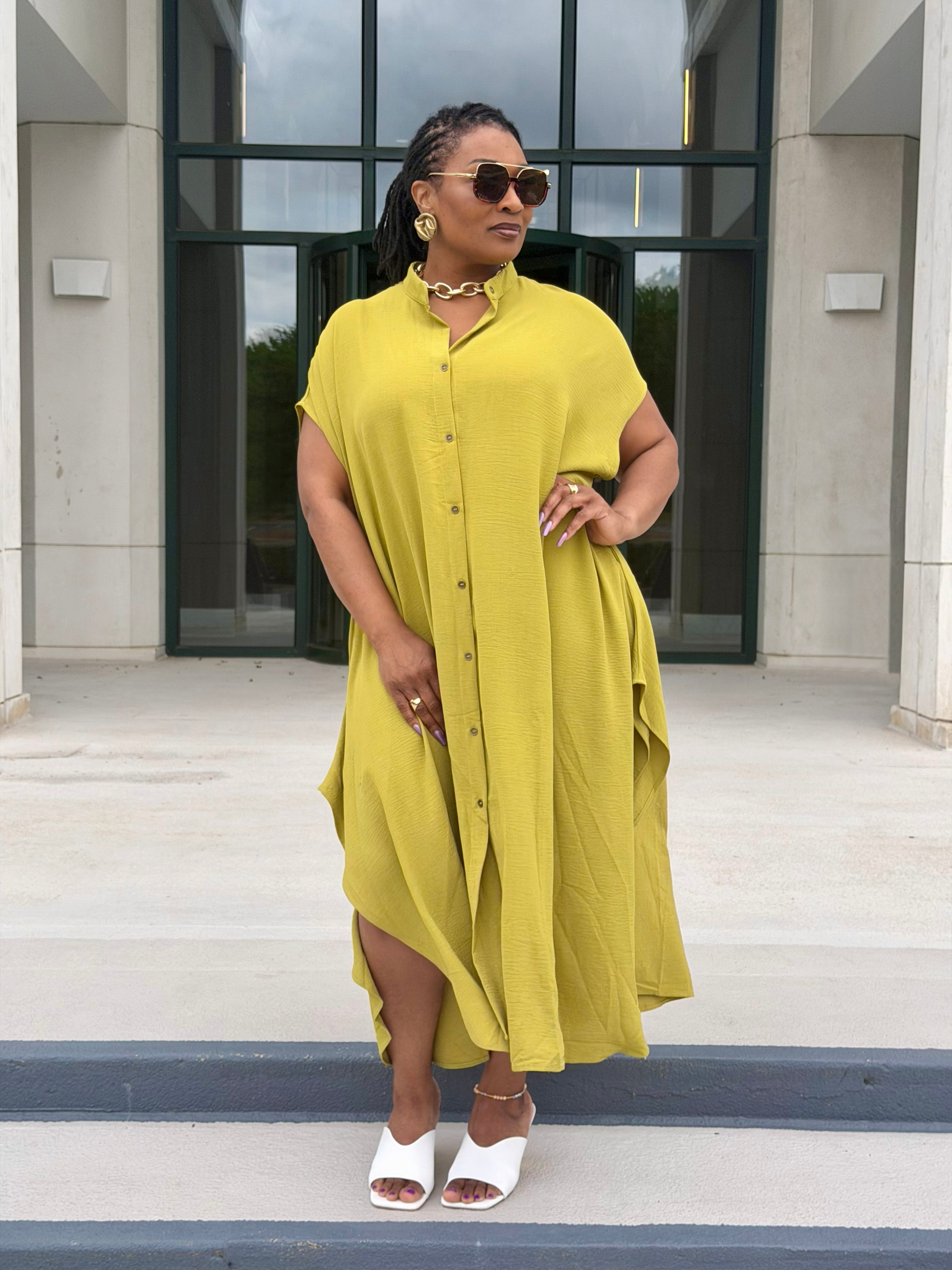 Chartreuse Maxi Dress