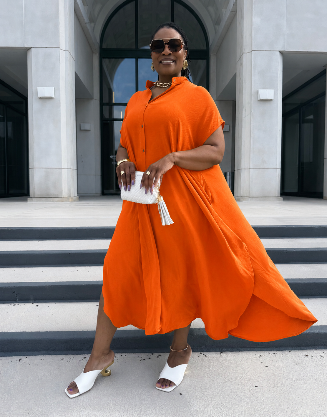 Orange Maxi Dress