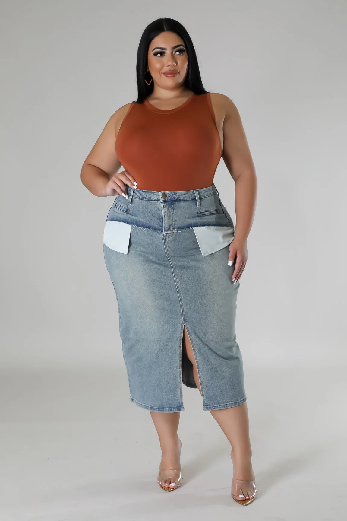 Denim Remix Skirt