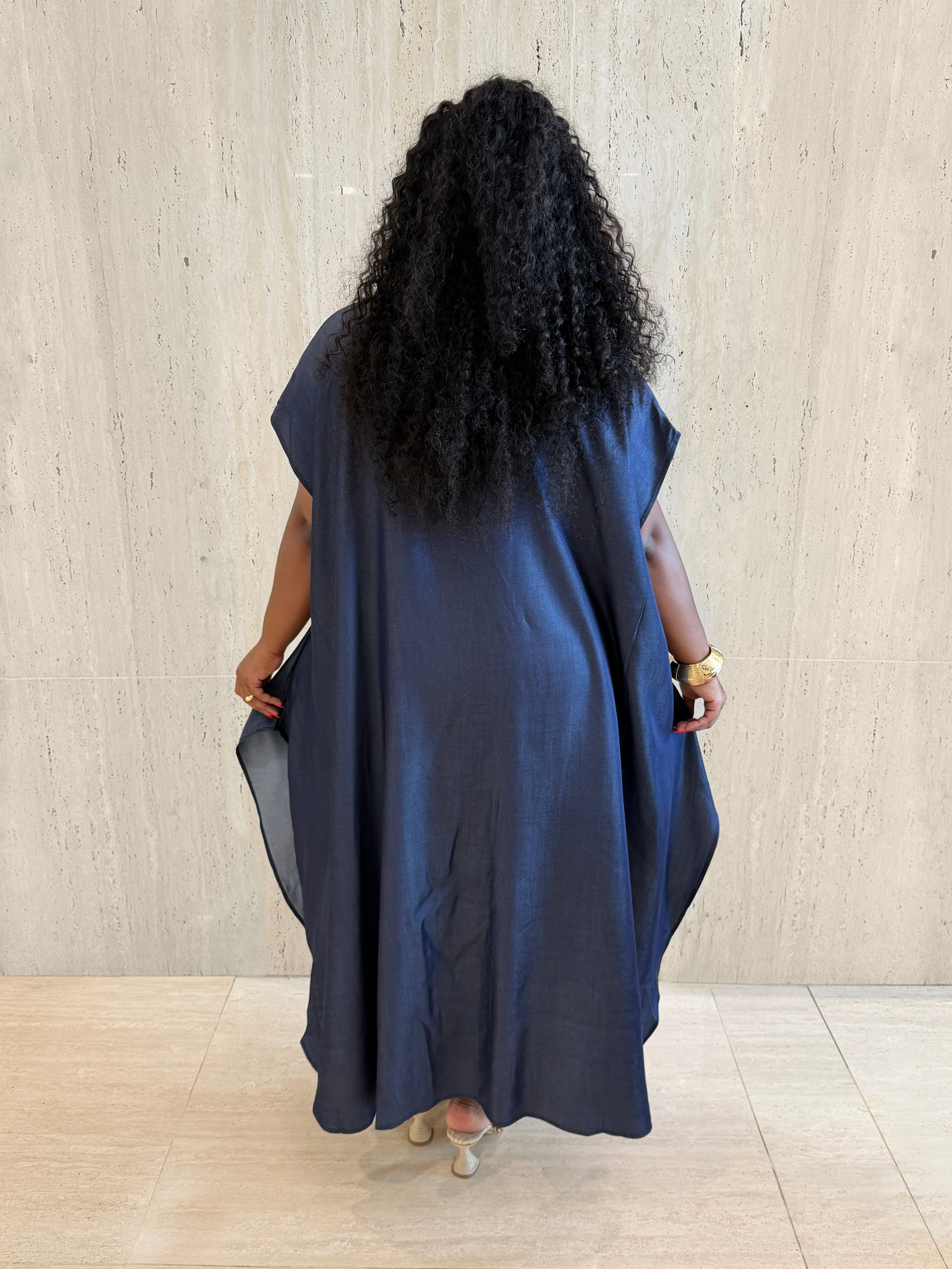 Dark Denim Maxi Dress
