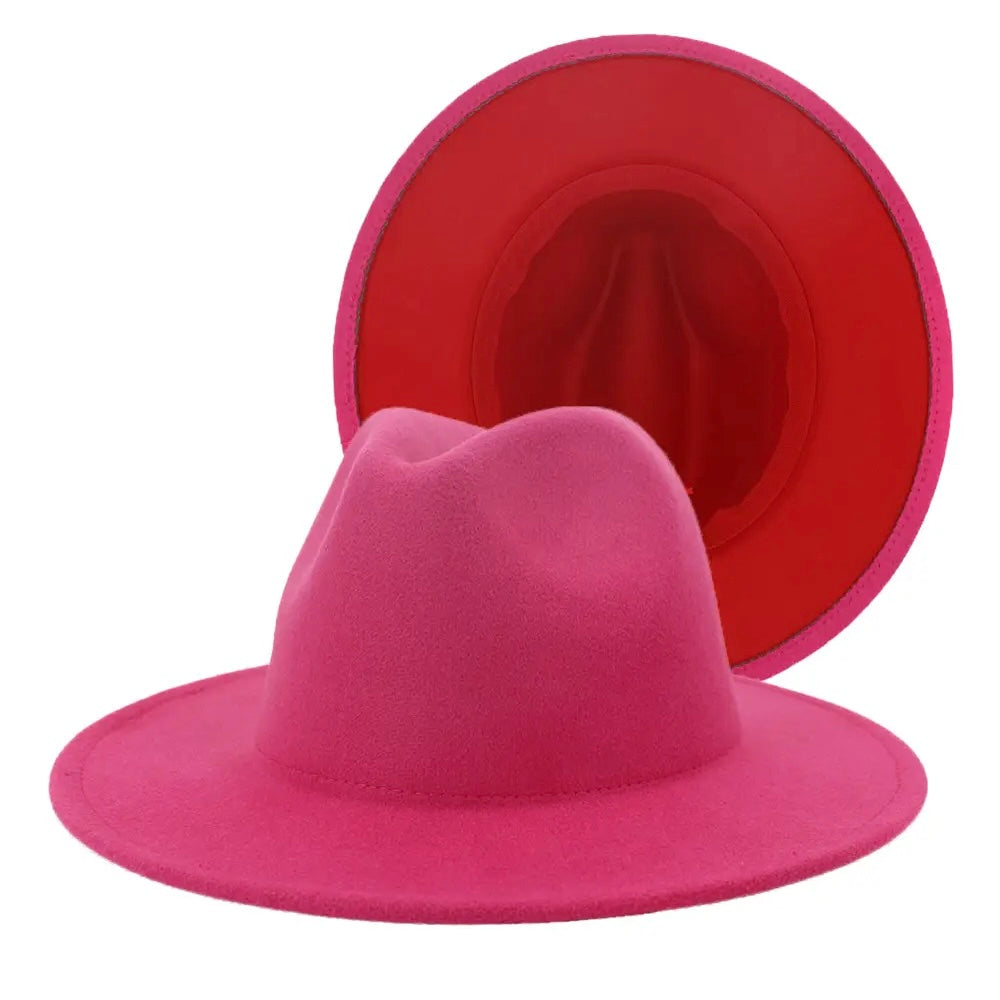 Pink & Red Fedora