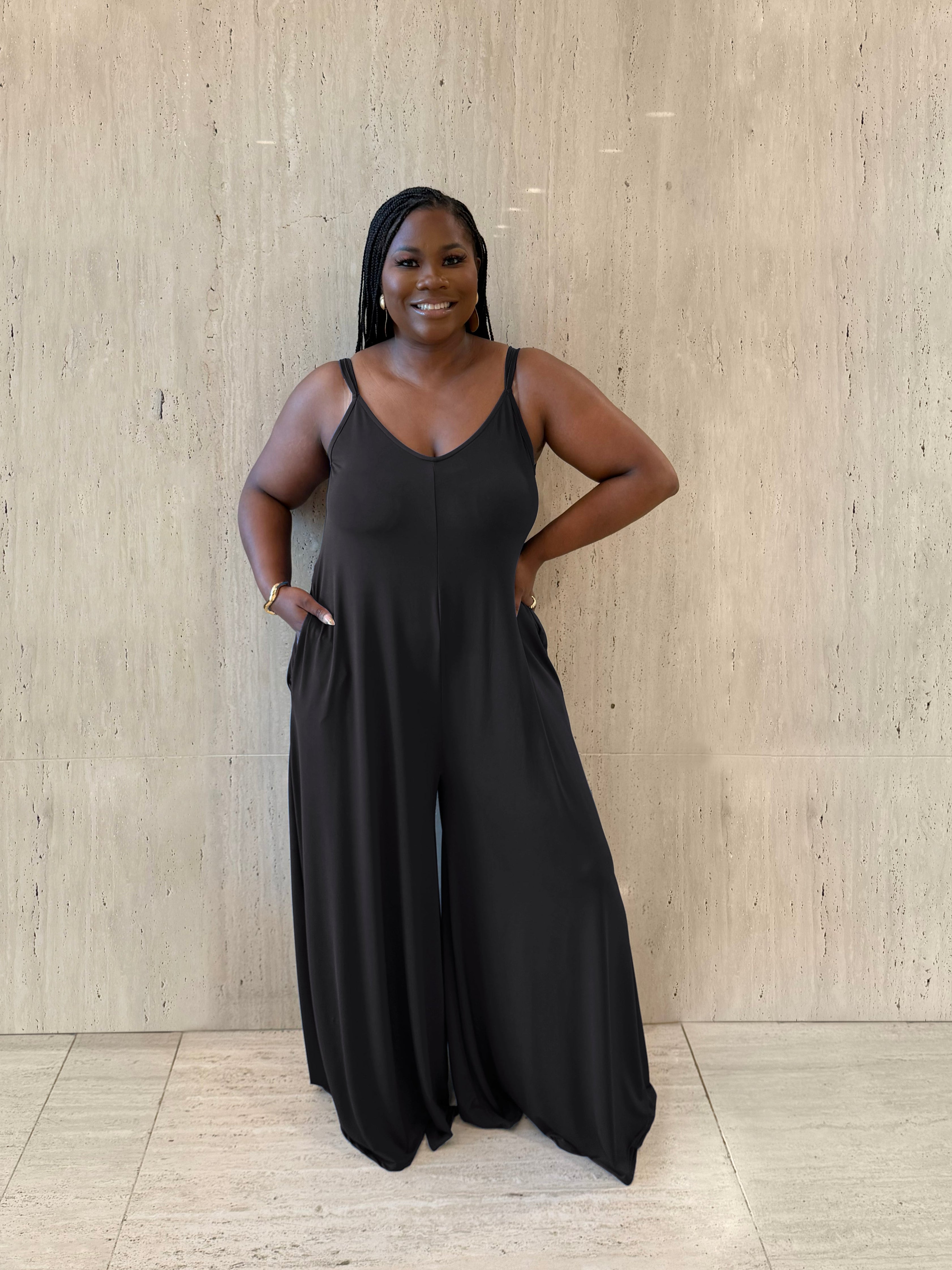 Black Wide Leg Jumpsuit