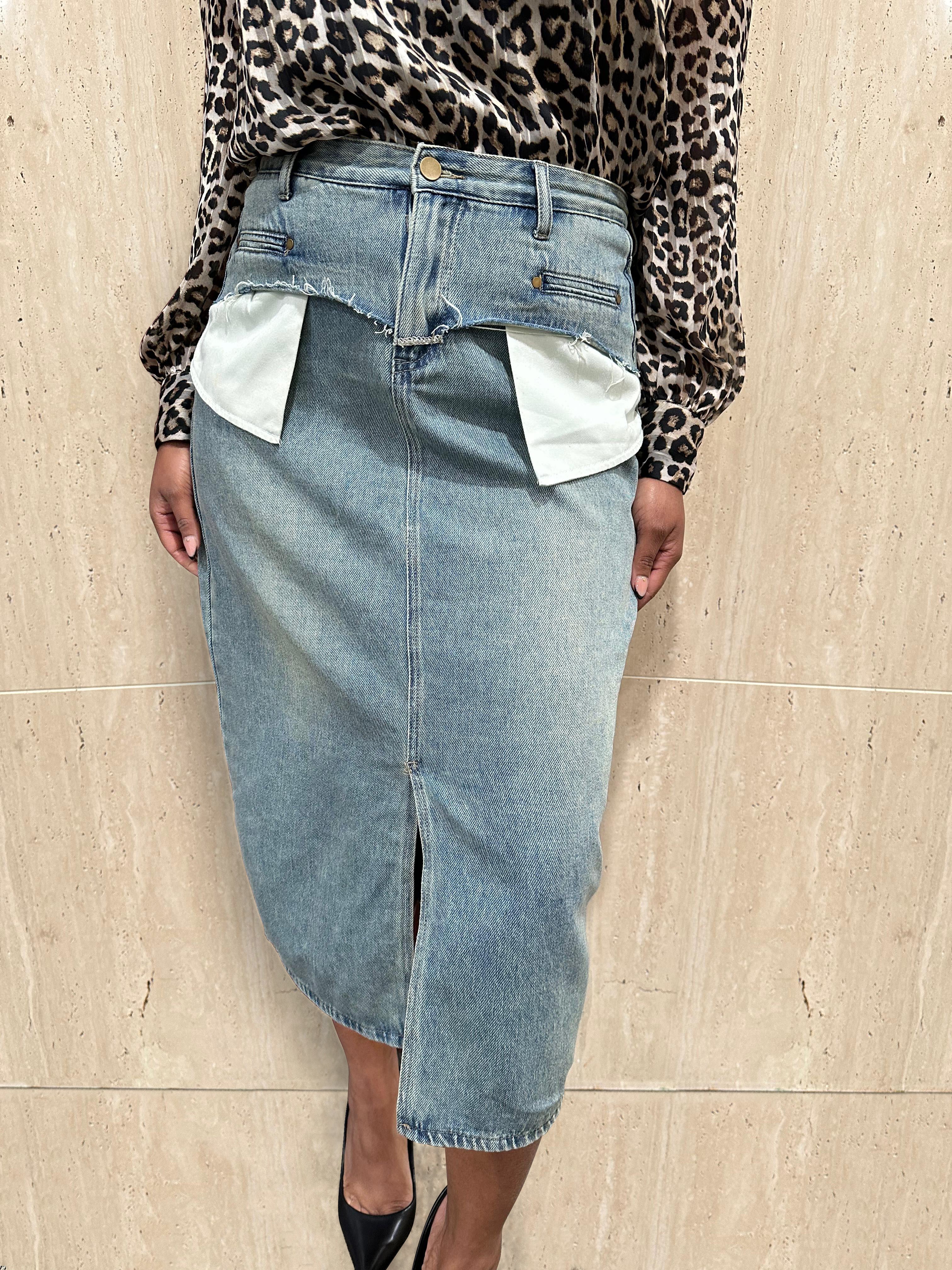 Denim Remix Skirt