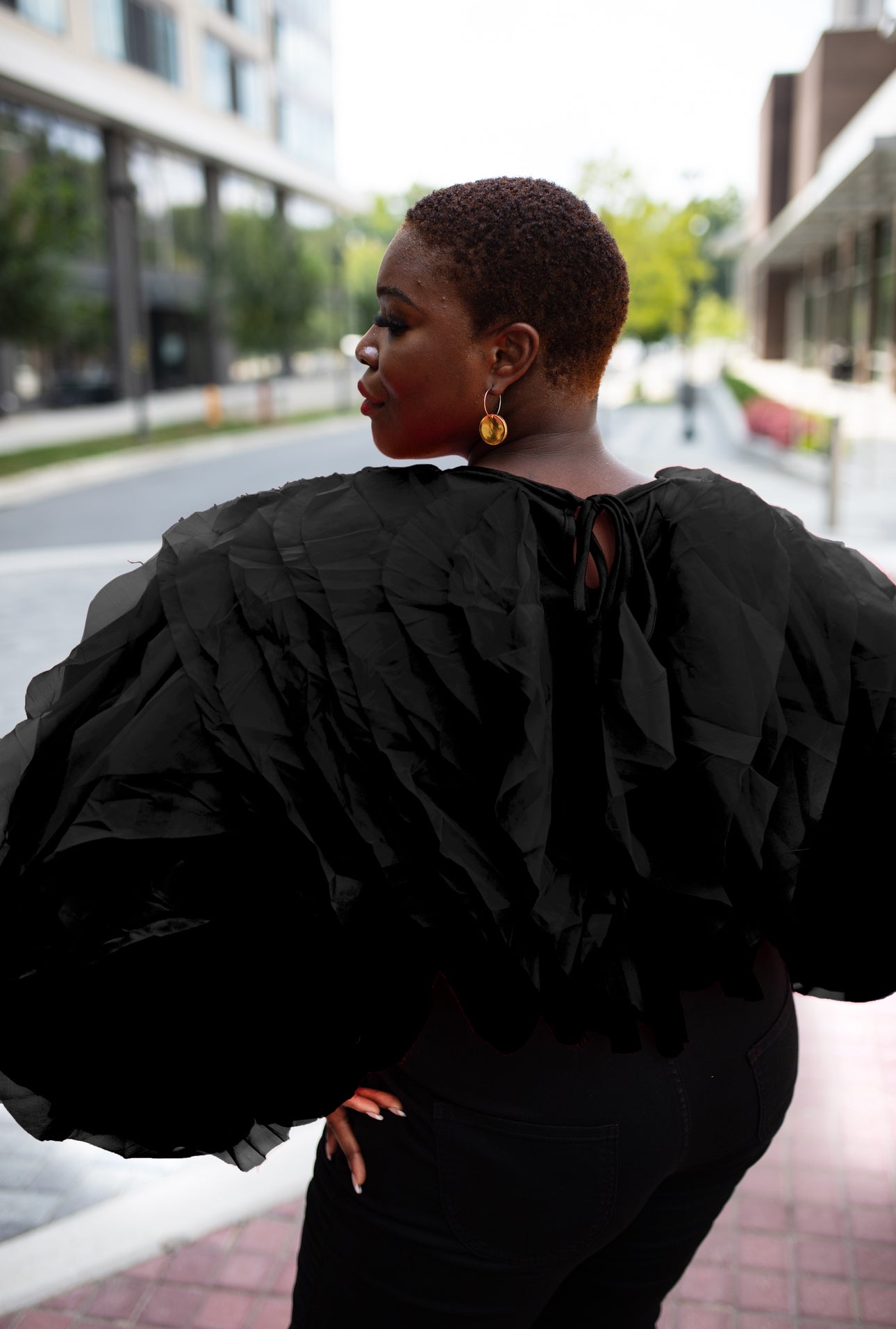 Black Kimber Blouse | 1X - 3X