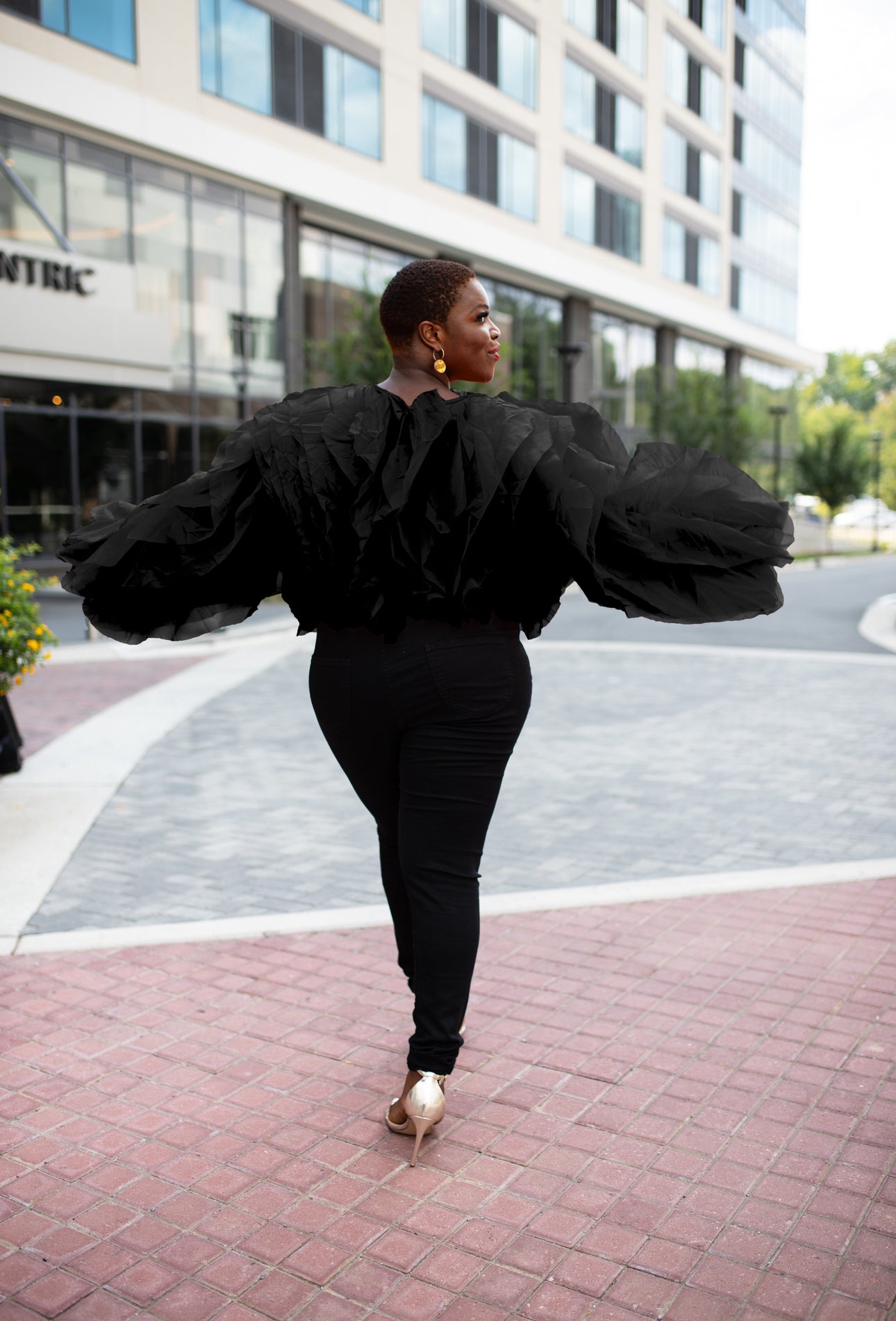 Black Kimber Blouse | 1X - 3X