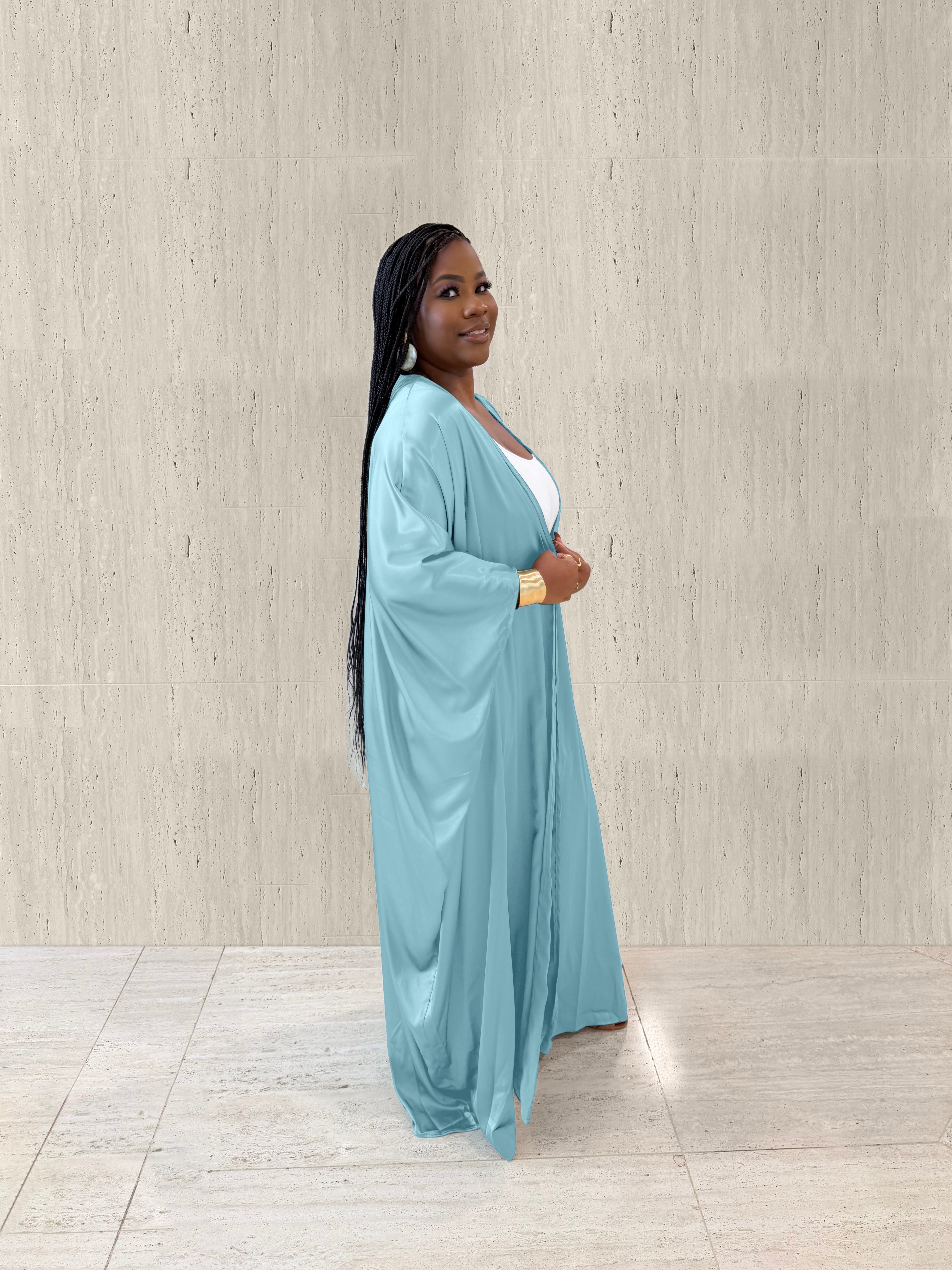 Crystal Blue Kimono Set