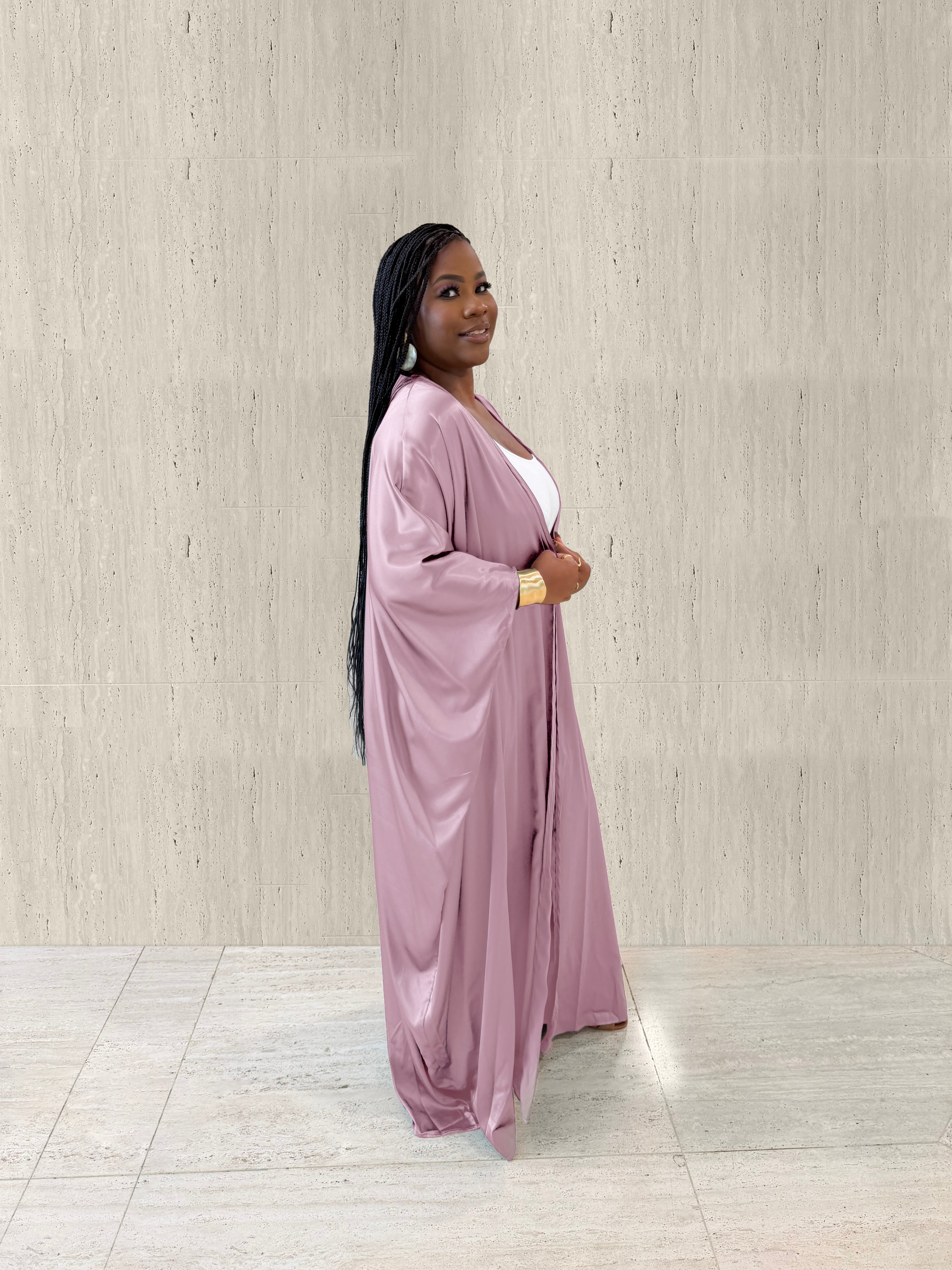 Soft Lavender Kimono Set