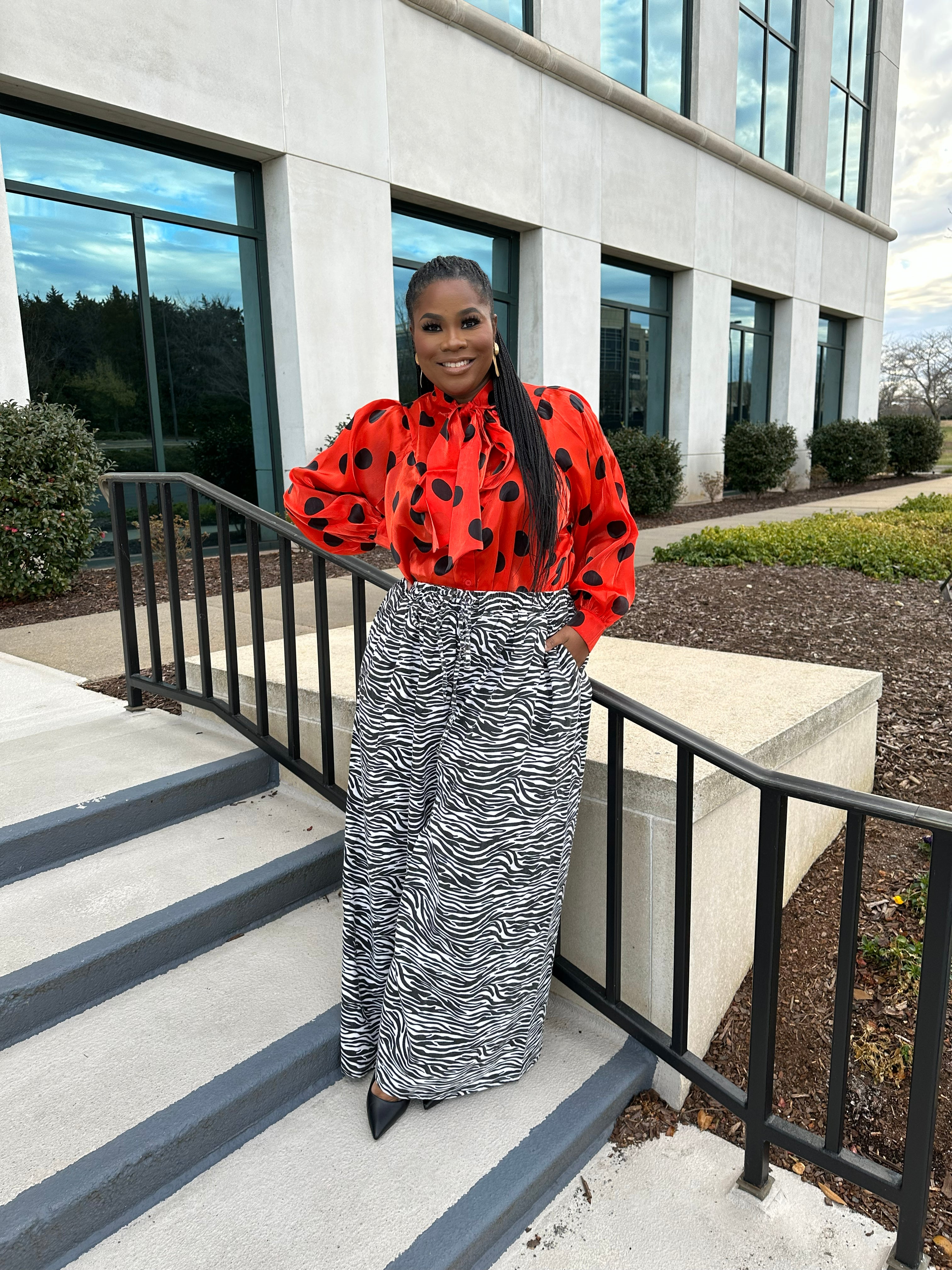 Zebra Wide-Leg Denim