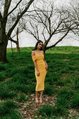 Mustard Essence Dress | Small - Large